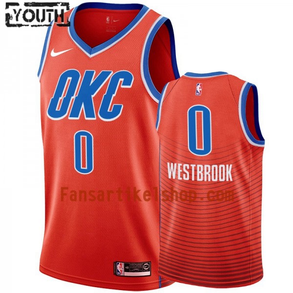 NBA Oklahoma City Thunder Trikot Russell Westbrook 0 Nike 2019-2020 Statement Edition Swingman - Kinder